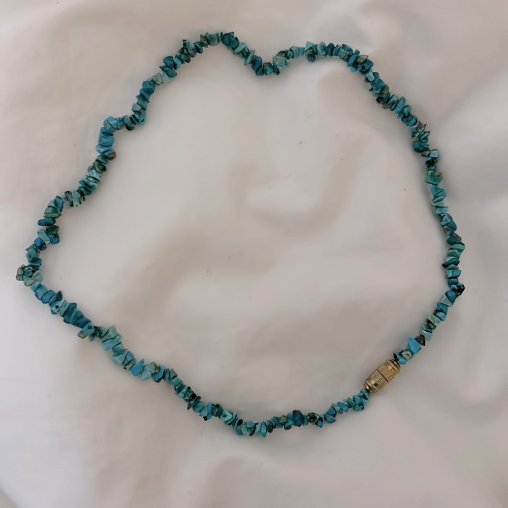 Vintage Chunky Turquoise Neckace